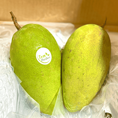 空港便　タイ産 マンゴー　芒果 Mango มะม่วง quả xoài Green Mango/ Xoài Chua (~500gr) - A Chau Market